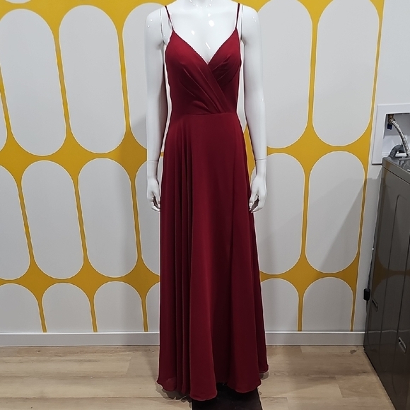 Dresses & Skirts - Prom Bridesmaid, Graduation, Formal Elegant Burgandy Party Dress Size 6 Y2K